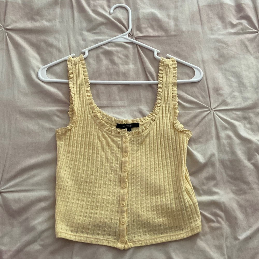 yellow crop top